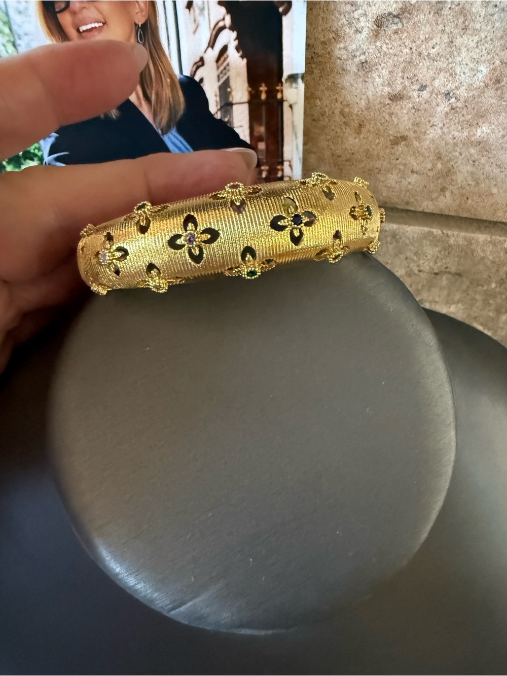 Freida Rothman Clover Bangle - Picture 2 of 5